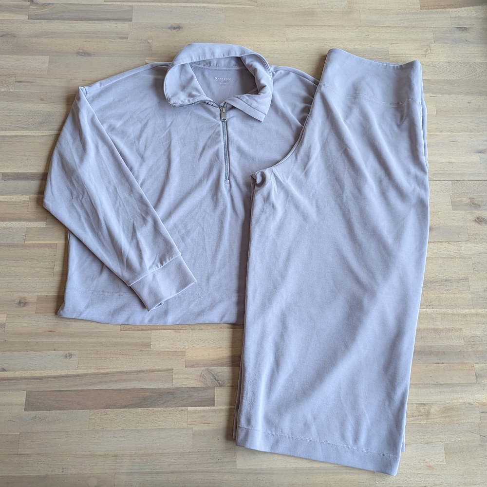 Athleta Seasoft Lounge Outfit (Women's Top-1X, Bottoms-XL)